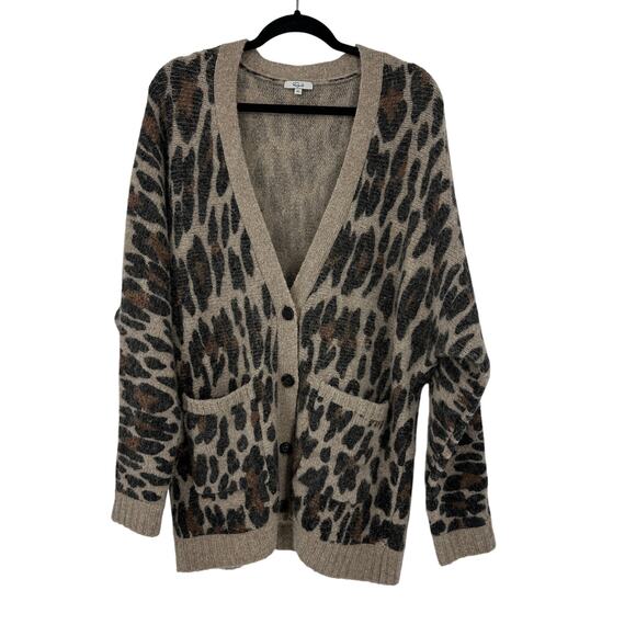 Rails Sweaters - Rails women’s Oslo cardigan size medium spotted hazel oversized alpaca wool